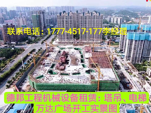 萬(wàn)達(dá)廣場(chǎng)、岳麓青城一二三期   租賃塔吊、電梯實(shí)情